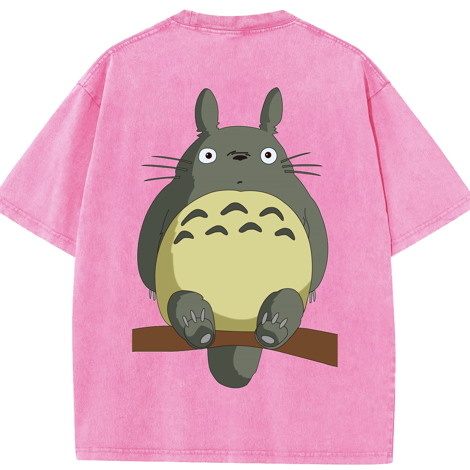 （画像用） となりのトトロ 草壁メイ 草壁サツキ My Neighbor Totoro Satsuki Kusakabe Mei Kusakabe 綿100% ヴィンテージ風 半袖Tシャツ（背面プリント）